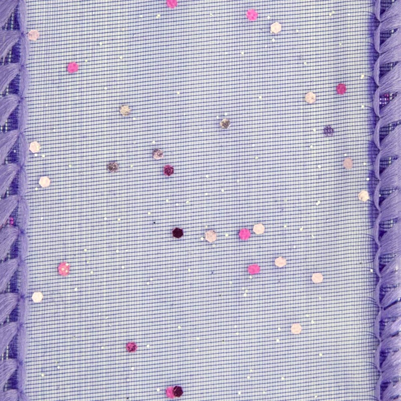 Offray Wired Edge Cosmic Glitz Craft Ribbon, 1 1/2-Inch x 9-Feet, Grape - Image 4